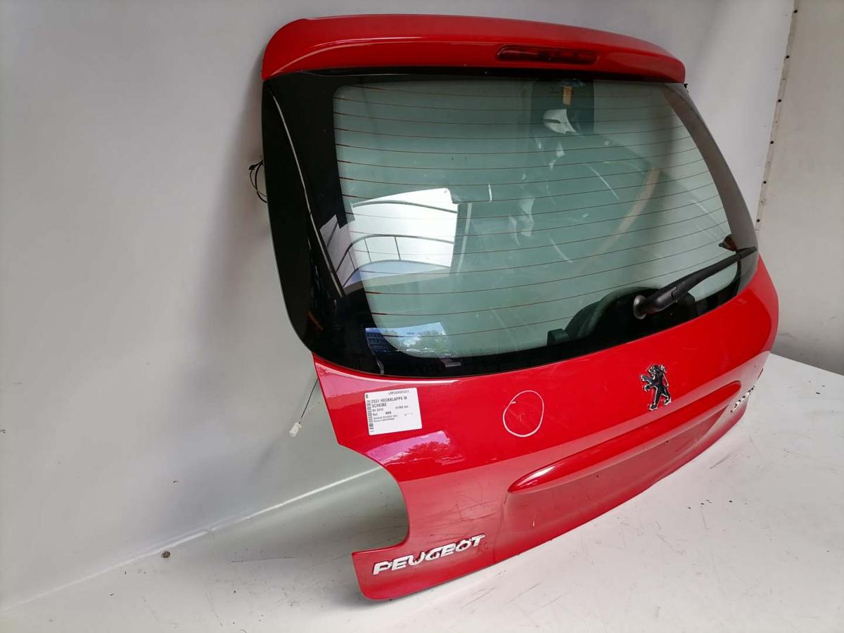 Peugeot 2006+ original Heckklappe mit Heckscheibe Rot KKN Bj.2010